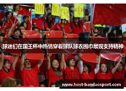 球迷们在国王杯中热情穿着球队球衣围巾展现支持精神